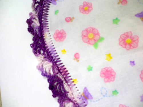 T-Shirt with Crochet Edging
