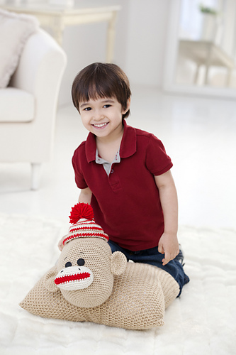Sock Monkey Pillow Pal