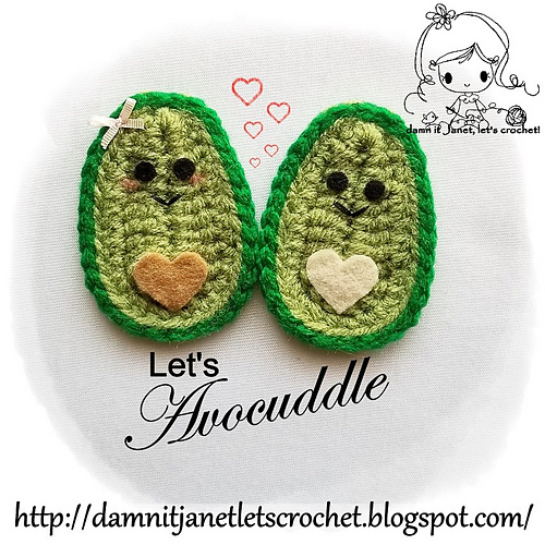 Avocado Halves Applique