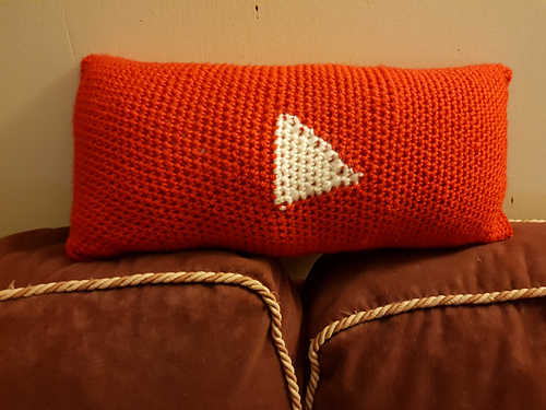YouTube Play Button Cushion