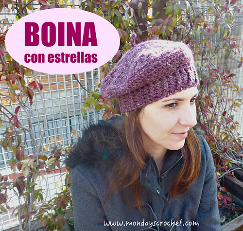 Boina con estrellas