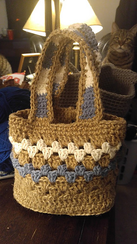 Granny Stripe Tote (Small)