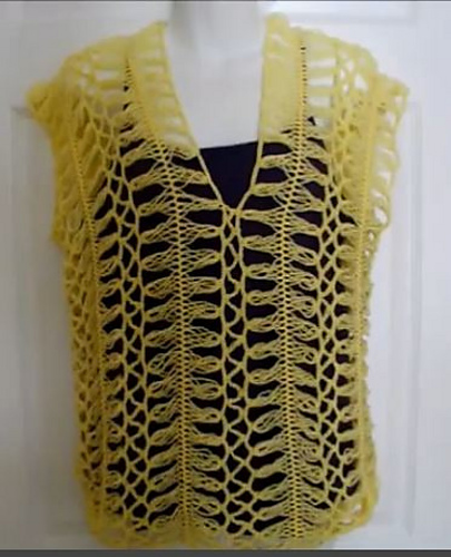Hairpin Lace Summer Blouse
