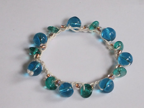 Beachy Little Bracelet #1:  Sea Glass