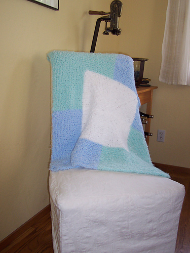 Mitered Squares Baby Blanket
