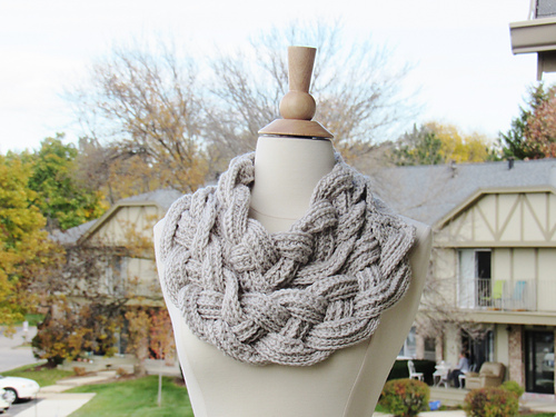 Double Layered Braided Cowl