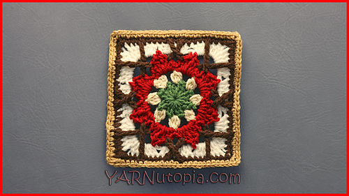 Floral Palisade Granny Square
