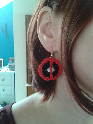 Deadpool Earrings / Applique