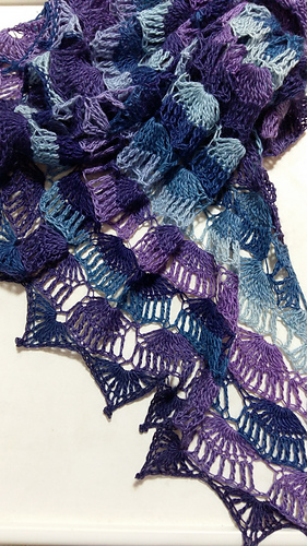 Slow Waves Shawl