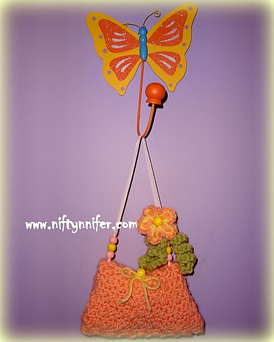 Flower Washcloth Soap Purse