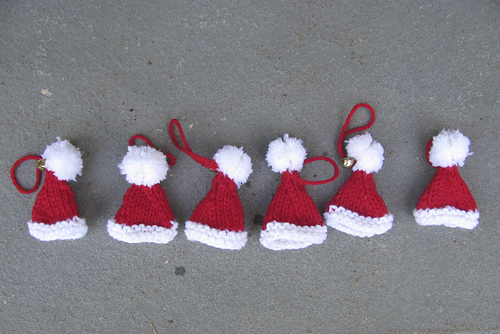 Santa Hat Ornaments