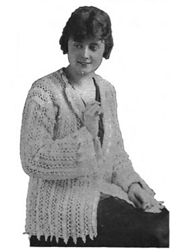 Crocheted House Jacket No. 524