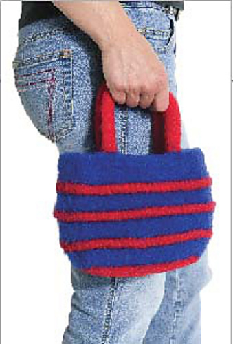 F319 Galway Worsted Felted Purse