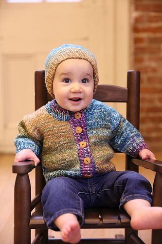 F963 Baby Cardigan and Hat