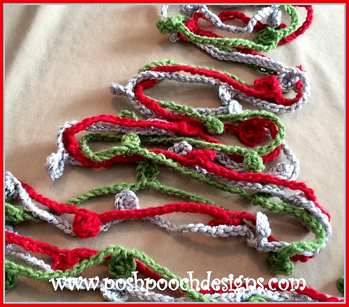 Bobble Christmas Tree Garland