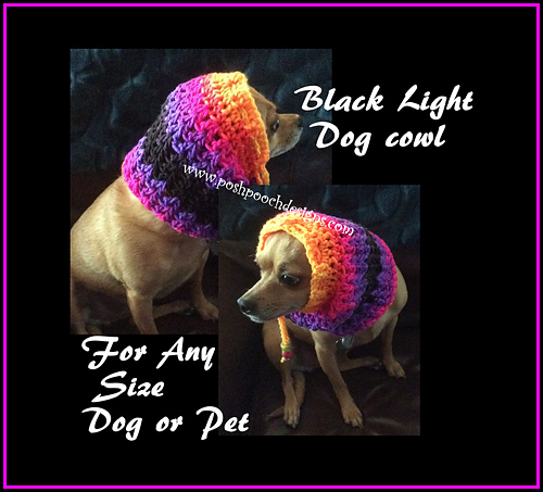 Black Light Dog Cowl - Snood
