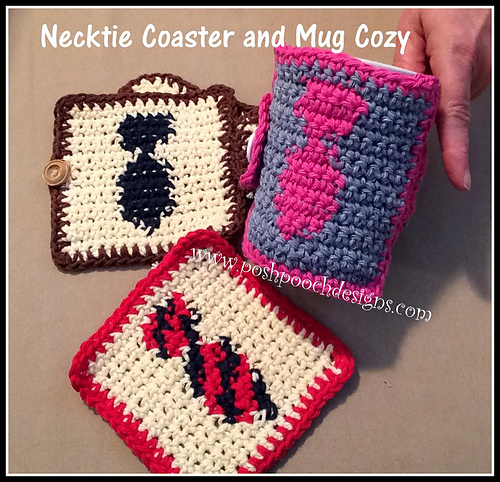 Neck Tie Coaster and Cozie