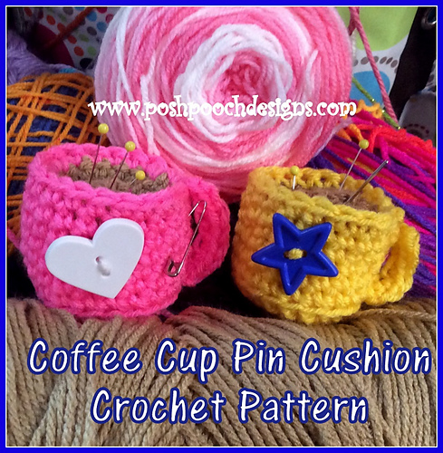 Coffee Cup PIn Cushion