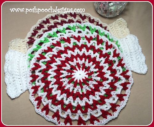 Peppermint Candy Doily