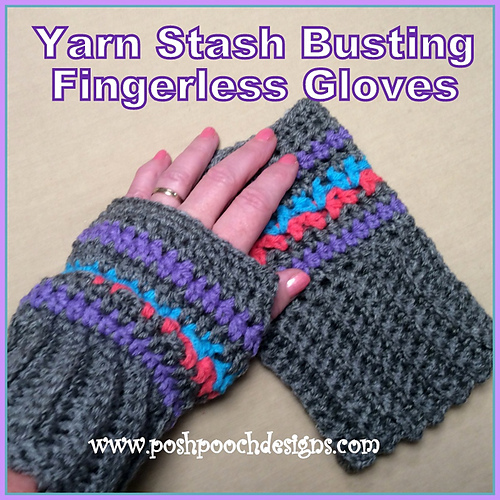 Stash Busting Fingerless Gloves