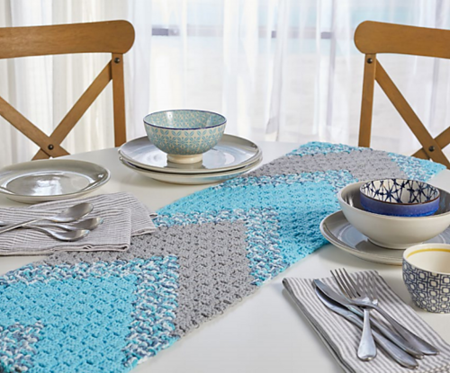 Summer Chevron Table Runner
