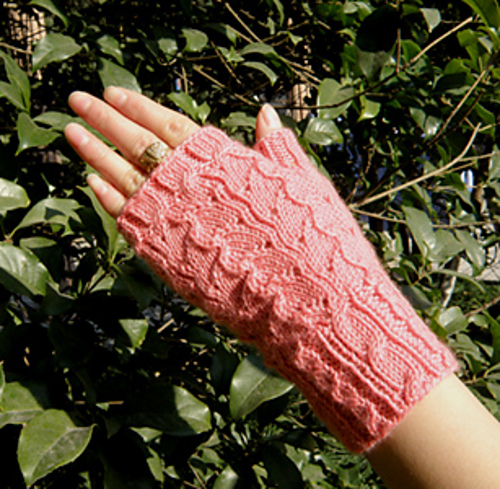 Blossom Fingerless Mitts