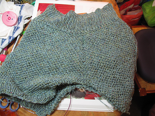 Pants and Vest in Mesh Stitch