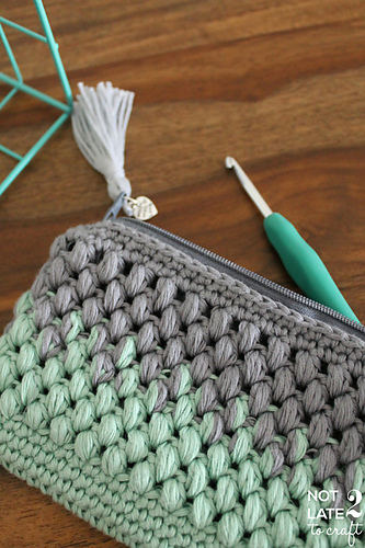 Puff stitch ombré pouch / Estoig degradat p. cigró