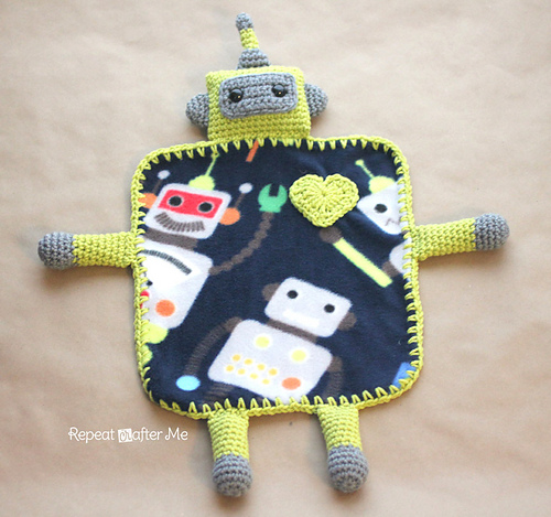 Robot Lovey Blanket