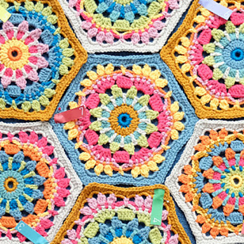 Diego's Flowers Hexagon Motif