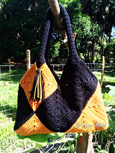 Solid Granny Square Mini Bag