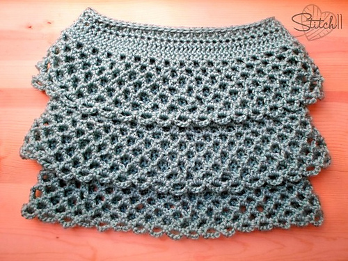 Ruffle Crochet Skirt