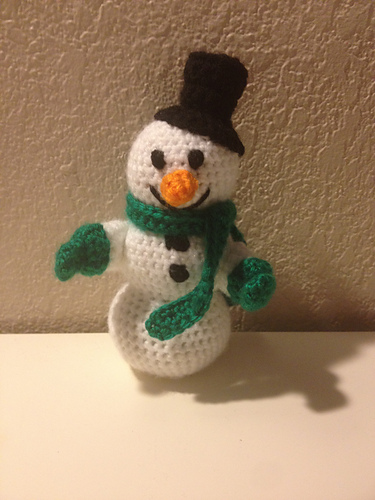 Snowman with mittens