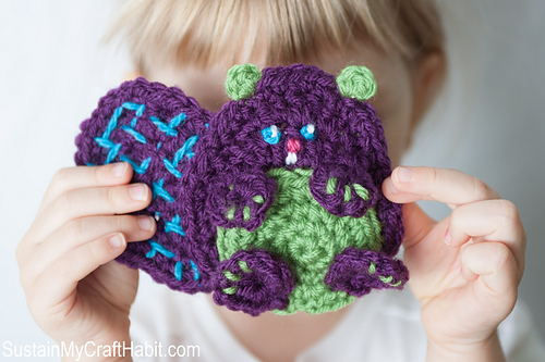 Baby Beaver Crochet Applique