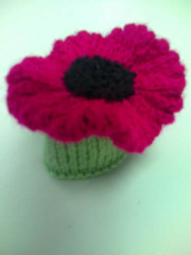 Big Knit Flower Hat