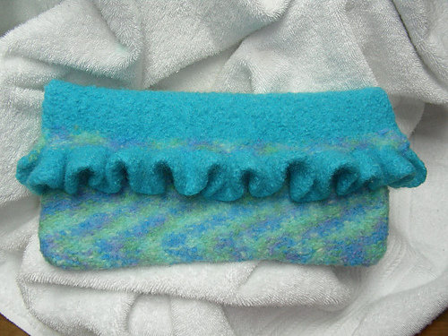 Ruffled Flourish Clutch