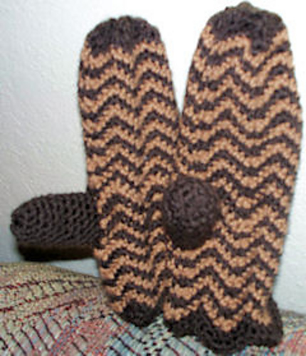 Peanut Butter Cup Mittens