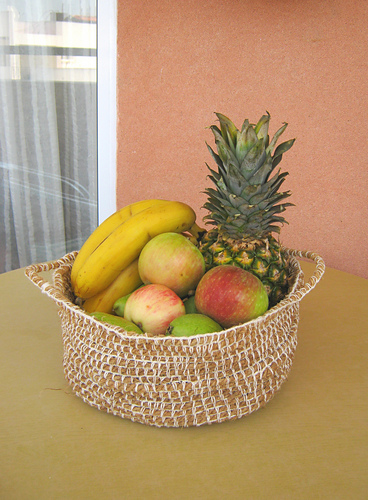Crocheted Fruit Basket