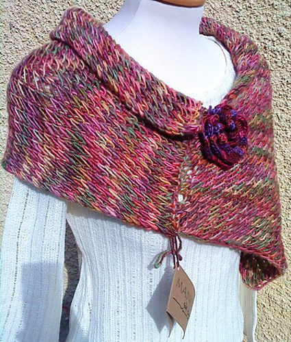 Hank och stör shawl/Hank och stör schalen
