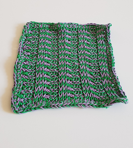 Tunisian RIB Washcloth