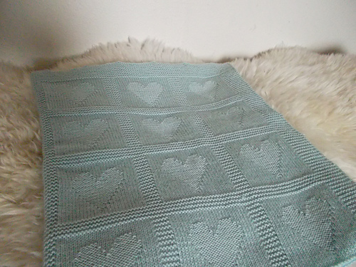 Baby teppe "Hjerteteppet"