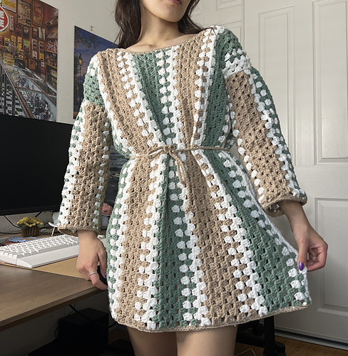 Taylor Swift Granny Square Dress