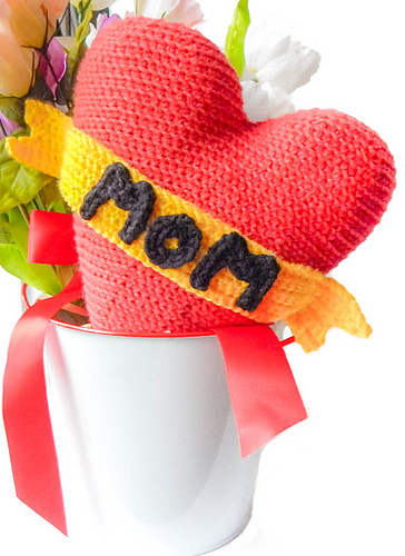I Heart Mom Tattoo Pillow