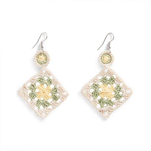 Granny Square Earrings