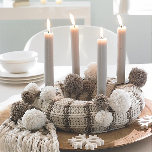 Schal für Adventskranz
