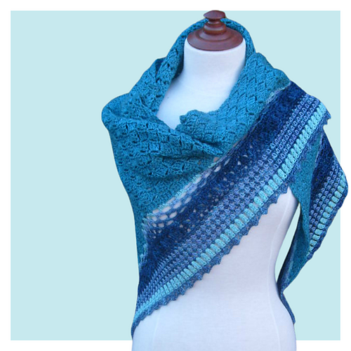 Summer Rain shawl