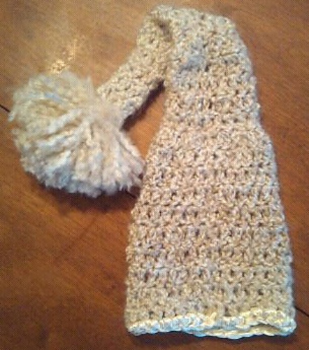 Newborn Elf Hat w/ Satin Trim