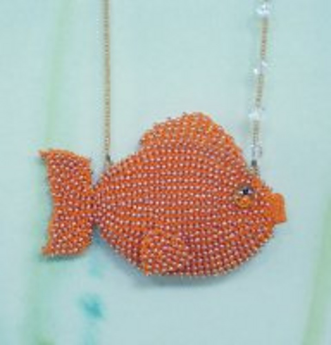 Bead Goldfish Pendant Bag (Beaded Aquarium Series)