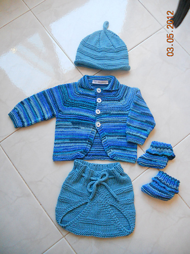 Shadows in Blue Baby Set