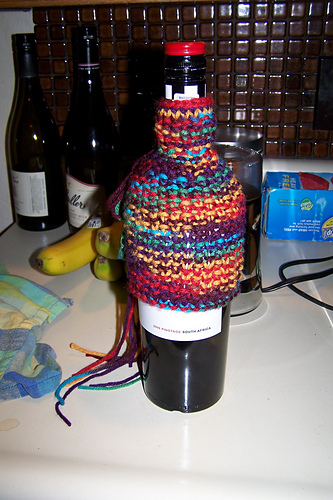 Easy Wine Bottle Sweater